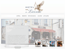 Tablet Screenshot of hotellalicorne.com